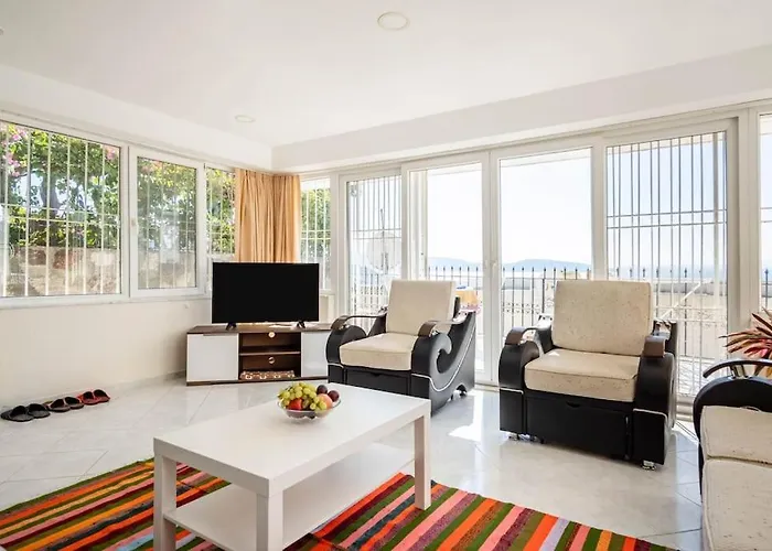 Apartmán Burcu Residence, Magnificent Sea View, Cozy, Free Otopark, Free Wifi Bodrum